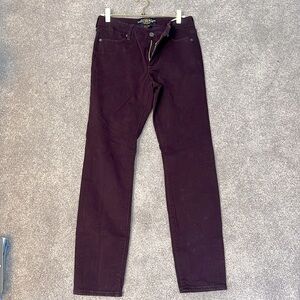Lucky brand size 2/26. Dark burgundy wine color. NWOT